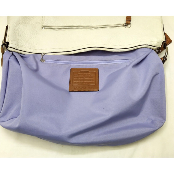 Coach White Pebbled Leather Zipper Closure Hobo Shoulder Bag - Picture 11 of 16